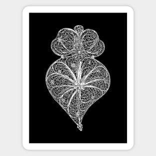 Heart of Viana-Portuguese filigree, traditional jewelry Sticker